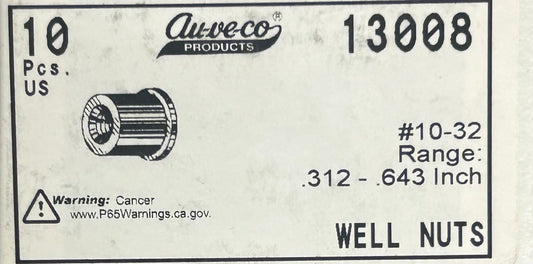 Auveco # 13008 Rubber Nuts