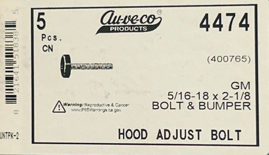 Auveco #4474 Hood Adjust Bolt