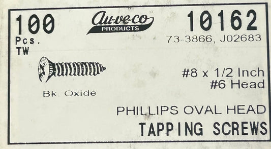 auveco #10162 Tapping Screws